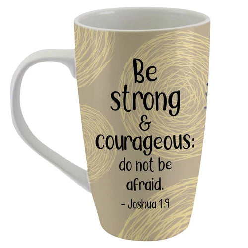 Be Strong and Courageous Latte Mug